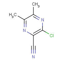 153809-15-5 3-chloro-5,6-dimethylpyrazine-2-carbonitrile chemical structure