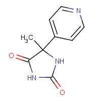 6294-54-8 5-methyl-5-pyridin-4-ylimidazolidine-2,4-dione chemical structure