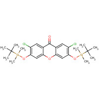 121714-20-3 3,6-bis[[tert-butyl(dimethyl)silyl]oxy]-2,7-dichloroxanthen-9-one chemical structure