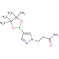 1093307-34-6 3-[4-(4,4,5,5-tetramethyl-1,3,2-dioxaborolan-2-yl)pyrazol-1-yl]propanamide chemical structure