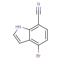 1167055-46-0 4-bromo-1H-indole-7-carbonitrile chemical structure