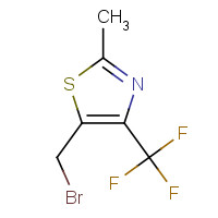 1000339-73-0 5-(bromomethyl)-2-methyl-4-(trifluoromethyl)-1,3-thiazole chemical structure