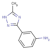 915924-22-0 3-(5-methyl-1H-1,2,4-triazol-3-yl)aniline chemical structure