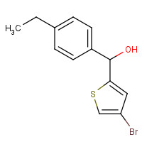 842135-68-6 (4-bromothiophen-2-yl)-(4-ethylphenyl)methanol chemical structure