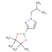 1036757-43-3 1-(2-methylpropyl)-3-(4,4,5,5-tetramethyl-1,3,2-dioxaborolan-2-yl)pyrazole chemical structure