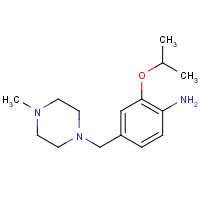 1462951-03-6 4-[(4-methylpiperazin-1-yl)methyl]-2-propan-2-yloxyaniline chemical structure