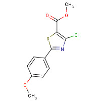 861708-67-0 methyl 4-chloro-2-(4-methoxyphenyl)-1,3-thiazole-5-carboxylate chemical structure