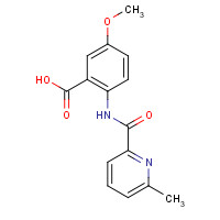 733806-40-1 5-methoxy-2-[(6-methylpyridine-2-carbonyl)amino]benzoic acid chemical structure