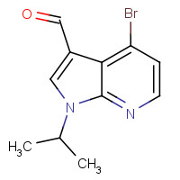 1350760-46-1 4-bromo-1-propan-2-ylpyrrolo[2,3-b]pyridine-3-carbaldehyde chemical structure