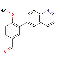 1181592-47-1 4-methoxy-3-quinolin-6-ylbenzaldehyde chemical structure
