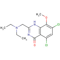 866244-58-8 5,7-dichloro-2-(diethylaminomethyl)-8-methoxy-1H-quinazolin-4-one chemical structure