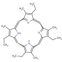 26608-34-4 3,7,12,17-tetraethyl-2,8,13,18-tetramethyl-21,22-dihydroporphyrin chemical structure