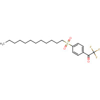 129476-48-8 1-(4-dodecylsulfonylphenyl)-2,2,2-trifluoroethanone chemical structure