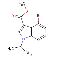 1350760-37-0 methyl 4-bromo-1-propan-2-ylindazole-3-carboxylate chemical structure