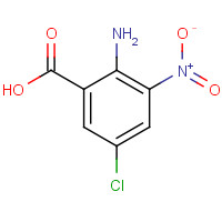 6324-51-2 2-amino-5-chloro-3-nitrobenzoic acid chemical structure