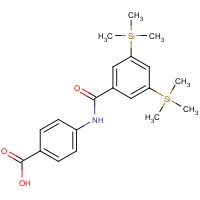 125973-56-0 4-[[3,5-bis(trimethylsilyl)benzoyl]amino]benzoic acid chemical structure