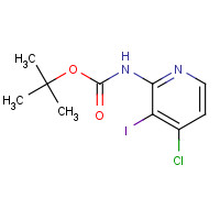 868733-96-4 tert-butyl N-(4-chloro-3-iodopyridin-2-yl)carbamate chemical structure