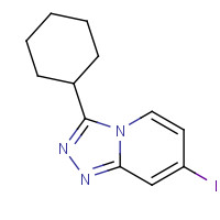 1057393-73-3 3-cyclohexyl-7-iodo-[1,2,4]triazolo[4,3-a]pyridine chemical structure