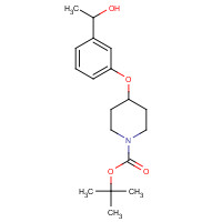 960001-09-6 tert-butyl 4-[3-(1-hydroxyethyl)phenoxy]piperidine-1-carboxylate chemical structure