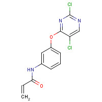 1374641-75-4 N-[3-(2,5-dichloropyrimidin-4-yl)oxyphenyl]prop-2-enamide chemical structure