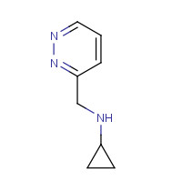 1269615-26-0 N-(pyridazin-3-ylmethyl)cyclopropanamine chemical structure