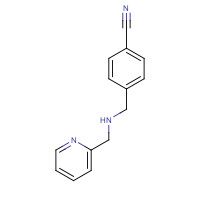 1021123-09-0 4-[(pyridin-2-ylmethylamino)methyl]benzonitrile chemical structure