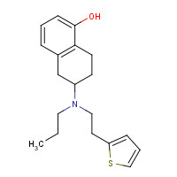 92206-54-7 6-[propyl(2-thiophen-2-ylethyl)amino]-5,6,7,8-tetrahydronaphthalen-1-ol chemical structure