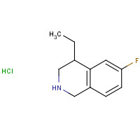 1243405-24-4 4-ethyl-6-fluoro-1,2,3,4-tetrahydroisoquinoline;hydrochloride chemical structure