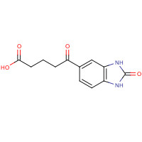 36896-35-2 5-oxo-5-(2-oxo-1,3-dihydrobenzimidazol-5-yl)pentanoic acid chemical structure
