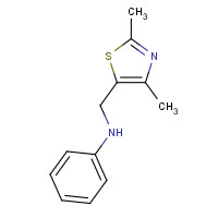 931400-07-6 N-[(2,4-dimethyl-1,3-thiazol-5-yl)methyl]aniline chemical structure