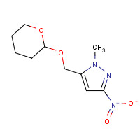 1453213-10-9 1-methyl-3-nitro-5-(oxan-2-yloxymethyl)pyrazole chemical structure