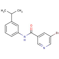 1015720-66-7 5-bromo-N-(3-propan-2-ylphenyl)pyridine-3-carboxamide chemical structure