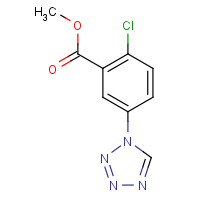 190270-11-2 methyl 2-chloro-5-(tetrazol-1-yl)benzoate chemical structure