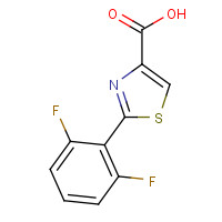 1017452-64-0 2-(2,6-difluorophenyl)-1,3-thiazole-4-carboxylic acid chemical structure