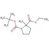 1358782-35-0 1-O-tert-butyl 2-O-ethyl 2-methylpyrrolidine-1,2-dicarboxylate chemical structure