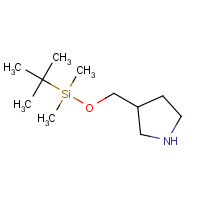328956-39-4 tert-butyl-dimethyl-(pyrrolidin-3-ylmethoxy)silane chemical structure