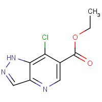100478-04-4 ethyl 7-chloro-1H-pyrazolo[4,3-b]pyridine-6-carboxylate chemical structure