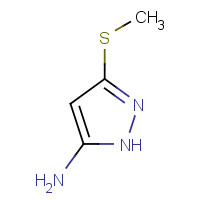 117736-74-0 3-methylsulfanyl-1H-pyrazol-5-amine chemical structure