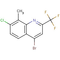 1072944-67-2 4-bromo-7-chloro-8-methyl-2-(trifluoromethyl)quinoline chemical structure
