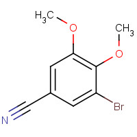 781654-31-7 3-bromo-4,5-dimethoxybenzonitrile chemical structure