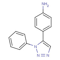 1232431-71-8 4-(3-phenyltriazol-4-yl)aniline chemical structure