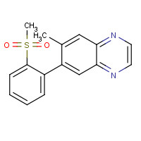 1383677-21-1 6-methyl-7-(2-methylsulfonylphenyl)quinoxaline chemical structure