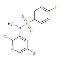 887309-86-6 N-(5-bromo-2-chloropyridin-3-yl)-4-fluoro-N-methylbenzenesulfonamide chemical structure