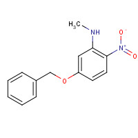 496837-94-6 N-methyl-2-nitro-5-phenylmethoxyaniline chemical structure