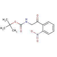 155301-81-8 tert-butyl N-[2-(2-nitrophenyl)-2-oxoethyl]carbamate chemical structure
