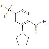 257287-82-4 3-pyrrolidin-1-yl-5-(trifluoromethyl)pyridine-2-carbothioamide chemical structure