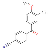1445576-36-2 4-(4-methoxy-3-methylbenzoyl)benzonitrile chemical structure