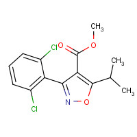 278597-28-7 methyl 3-(2,6-dichlorophenyl)-5-propan-2-yl-1,2-oxazole-4-carboxylate chemical structure