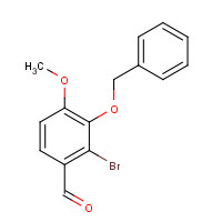 38849-38-6 2-bromo-4-methoxy-3-phenylmethoxybenzaldehyde chemical structure