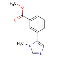 1346597-46-3 methyl 3-(3-methylimidazol-4-yl)benzoate chemical structure